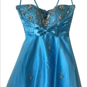 Baby Blue short cocktail dress